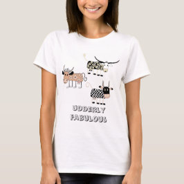 Udderly fabelhafter lustiger Kuh-T - Shirt