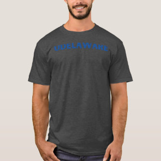 UDelaware Blue Minimalistisch Oversized T-Shirt