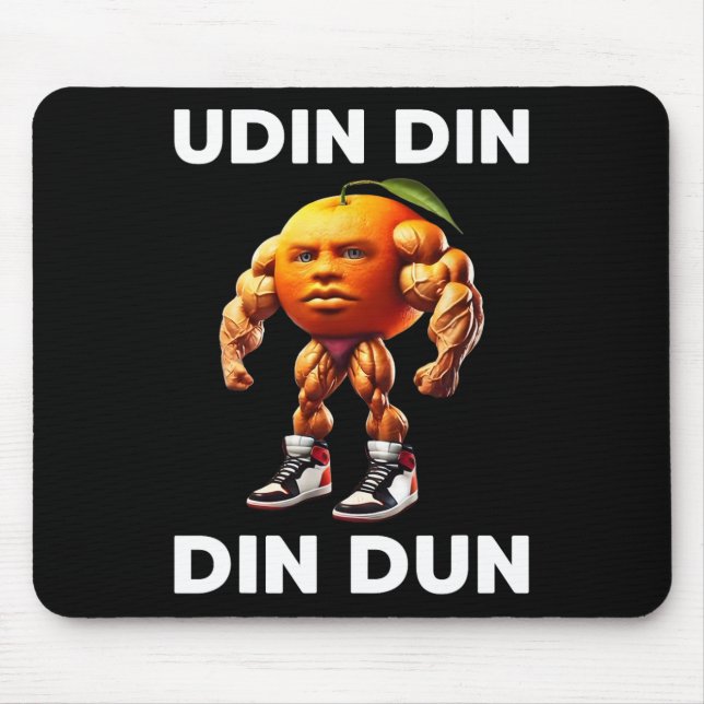 Udin Din Dun Italienisch Brainrot Meme Udindindind Mousepad (Vorne)