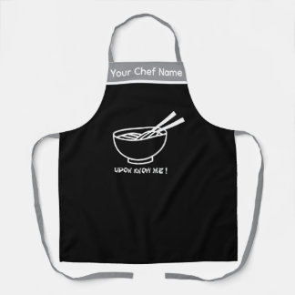 Udon Know Me Funny Noodle Graphic Apron Schürze