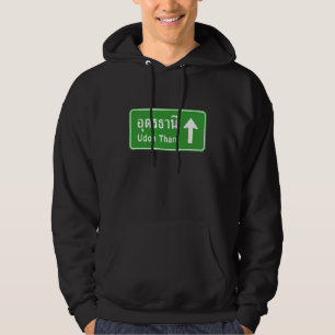 Udon Thani Ahead ⚠ Verkehrszeichen der thailändisc Hoodie