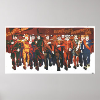 UdSSR CCCP Kalter Krieg Sowjetunion Gewerkschaft P Poster