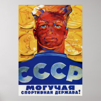 UdSSR CCCP Kalter Krieg Sowjetunion Gewerkschaft P Poster