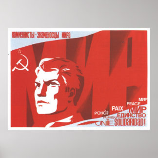UdSSR CCCP Kalter Krieg Sowjetunion Gewerkschaft P Poster