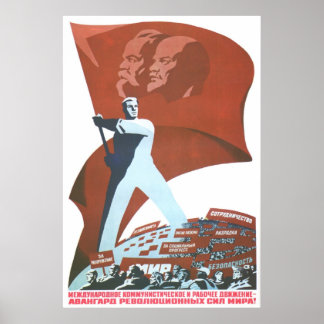 UdSSR CCCP Kalter Krieg Sowjetunion Gewerkschaft P Poster