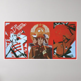 UdSSR CCCP Kalter Krieg Sowjetunion Gewerkschaft P Poster