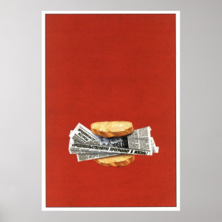 UdSSR CCCP Kalter Krieg Sowjetunion Gewerkschaft P Poster