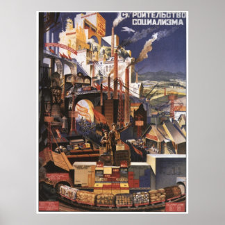UdSSR CCCP Kalter Krieg Sowjetunion Gewerkschaft P Poster