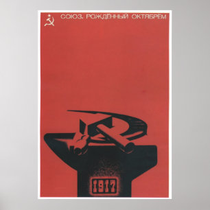 UdSSR CCCP Kalter Krieg Sowjetunion Gewerkschaft P Poster