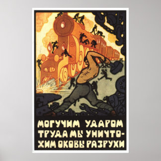 UdSSR CCCP Kalter Krieg Sowjetunion Gewerkschaft P Poster