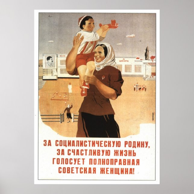 UdSSR CCCP Kalter Krieg Sowjetunion Gewerkschaft P Poster (Vorne)