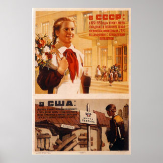 UdSSR CCCP Kalter Krieg Sowjetunion Gewerkschaft P Poster