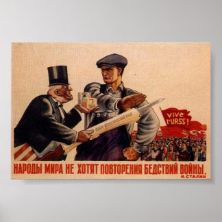 UdSSR CCCP Kalter Krieg Sowjetunion Gewerkschaft P Poster