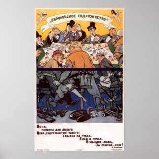 UdSSR CCCP Kalter Krieg Sowjetunion Gewerkschaft P Poster