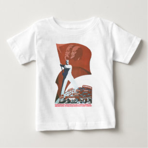 UdSSR CCCP Kalter Krieg Sowjetunion Propagandaplak Baby T-shirt