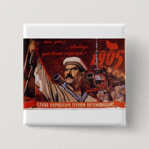 UdSSR CCCP Kalter Krieg Sowjetunion Propagandaplak Button