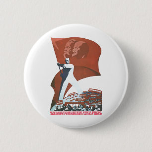 UdSSR CCCP Kalter Krieg Sowjetunion Propagandaplak Button