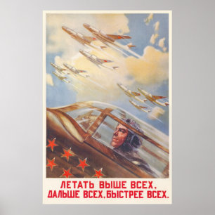 UdSSR CCCP Kalter Krieg Sowjetunion Propagandaplak Poster