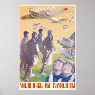 UdSSR CCCP Kalter Krieg Sowjetunion Propagandaplak Poster