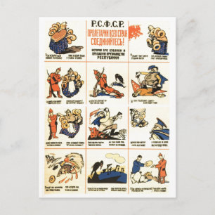UdSSR CCCP Kalter Krieg Sowjetunion Propagandaplak Postkarte