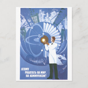 UdSSR CCCP Kalter Krieg Sowjetunion Propagandaplak Postkarte