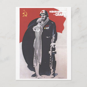 UdSSR CCCP Kalter Krieg Sowjetunion Propagandaplak Postkarte