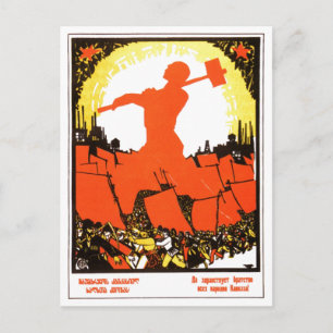 UdSSR CCCP Kalter Krieg Sowjetunion Propagandaplak Postkarte
