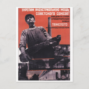 UdSSR CCCP Kalter Krieg Sowjetunion Propagandaplak Postkarte