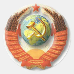 UDSSR-Emblem-Aufkleber Runder Aufkleber