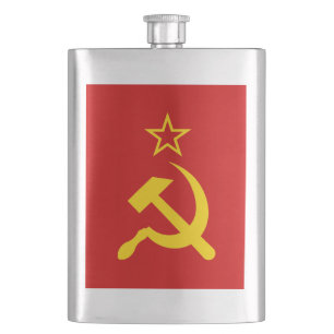UdSSR-Flagge - Flagge der Sowjetunion Flachmann