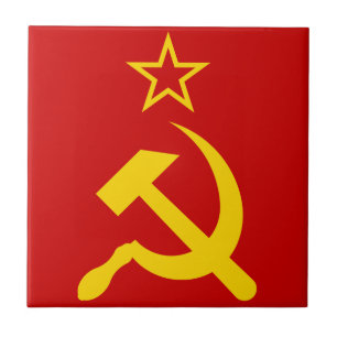 UdSSR-Flagge - Flagge der Sowjetunion Fliese