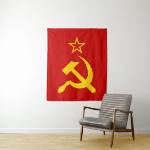 UdSSR-Flagge - Flagge der Sowjetunion Wandteppich