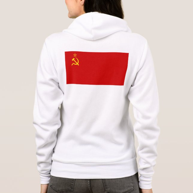 UdSSR-Flagge Hoodie (Rückseite)