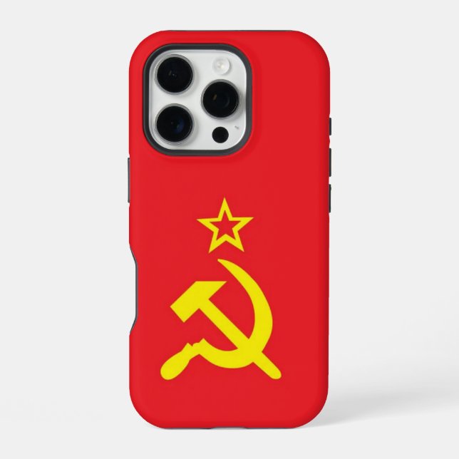 UdSSR-Flagge iPhone Hülle (Rückseite)