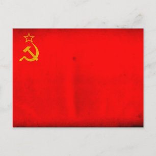 UdSSR-Flagge Postkarte