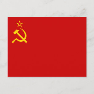 UdSSR-Flagge Postkarte