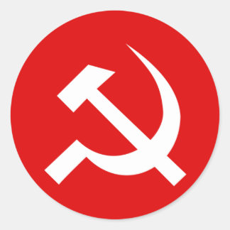UdSSR-Flagge Runder Aufkleber