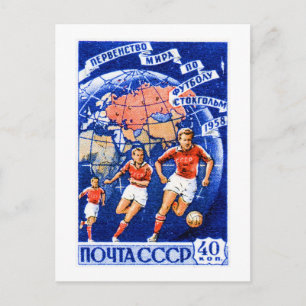UdSSR-Fußball Postkarte