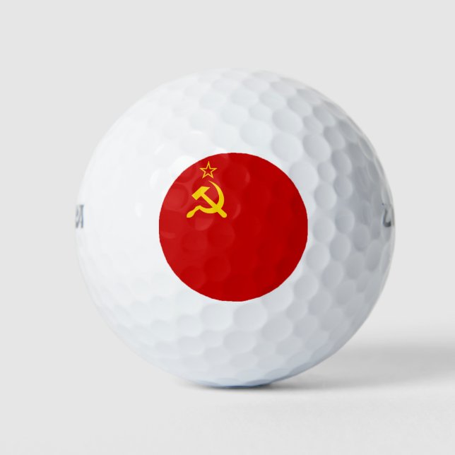 UdSSR-Gewerkschaft Flagge Kommunistische Sichel un Golfball (Vorderseite)