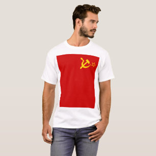 UdSSR-Gewerkschaft Flagge Kommunistische Sichel un T-Shirt