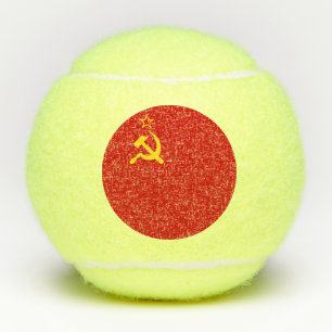 UdSSR-Gewerkschaft Flagge Kommunistische Sichel un Tennisbälle