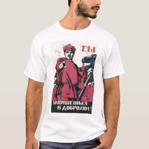 UDSSR, Russe, Sowjet, Propaganda, Krieg, Weltkrieg T-Shirt