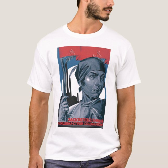 UDSSR, Russe, Sowjet, Propaganda T-Shirt (Vorderseite)