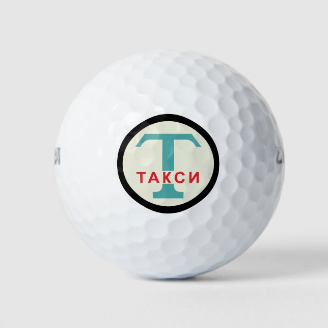 UdSSR / Russisch Vintag / Retro Taxicab Stand Zeic Golfball (Vorderseite)