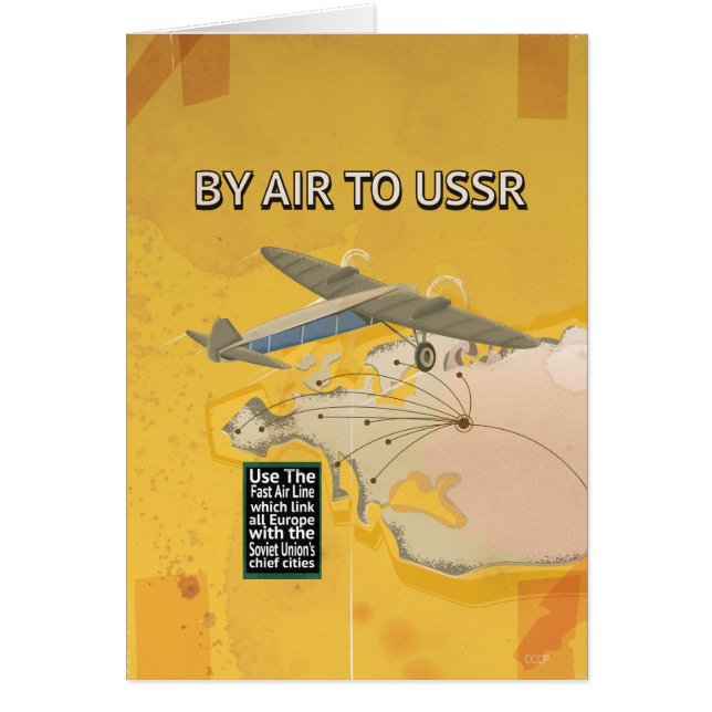 UdSSR sowjetisches Vintage Travel Poster. (Vorne)