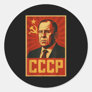 UdSSR Vintage Sowjetunion Retro SSSR Lavrov Runder Aufkleber
