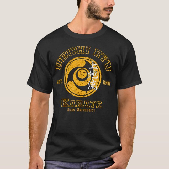 Uechi Ryu Karate Budo Academy Martial Arts Design T-Shirt (Vorderseite)