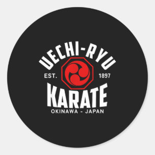 Uechi-ryu Karate Do Kampfsport Japan Okinawa Runder Aufkleber