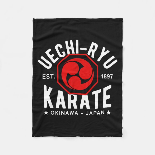 Uechi Ryu Karate Do Martial Arts Japan Tokyo  Fleecedecke (Vorderseite)