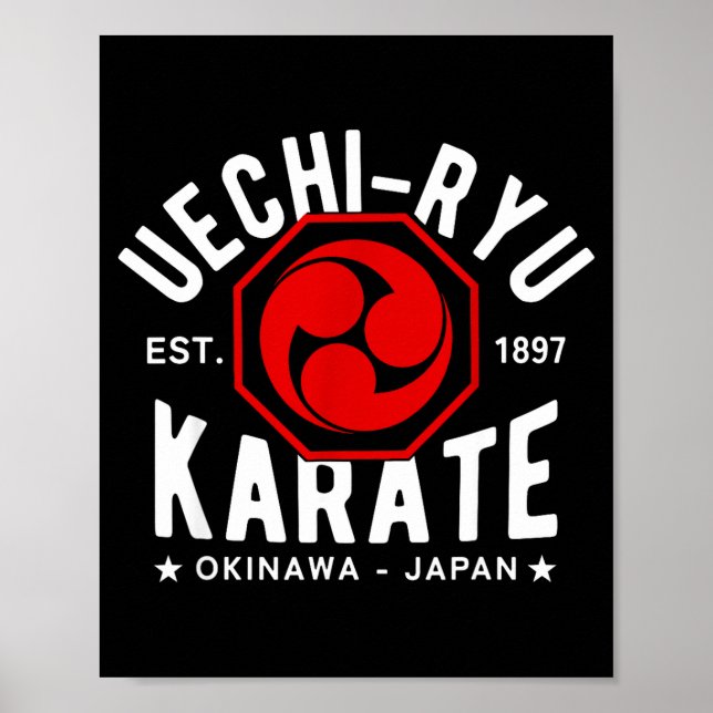Uechi Ryu Karate Do Martial Arts Japan Tokyo  Poster (Vorne)